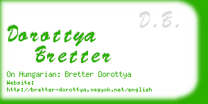 dorottya bretter business card